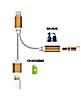  2  1 Lightning + Audio 3,5  Jack  Apple iPhone/iPad (Kromatech)